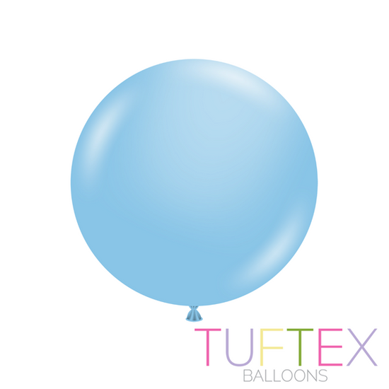 Tuftex Standard Baby Blue 24" Latex Balloons 3pk