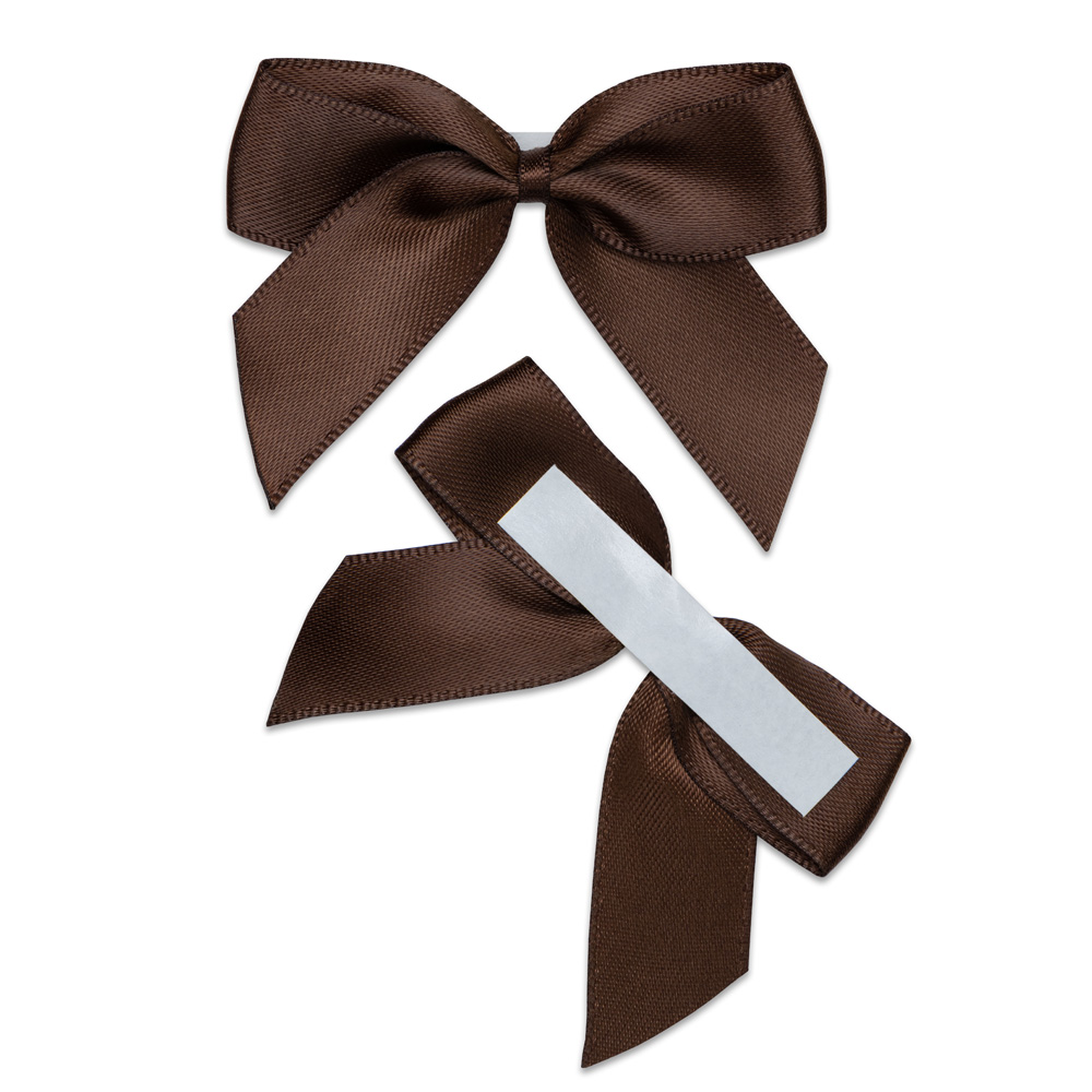 Italian Options 12 Pack Ribbon Bows Brown 5cm