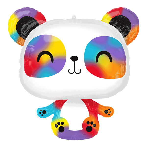Anagram Multi Coloured Panda 24" Foil Balloon
