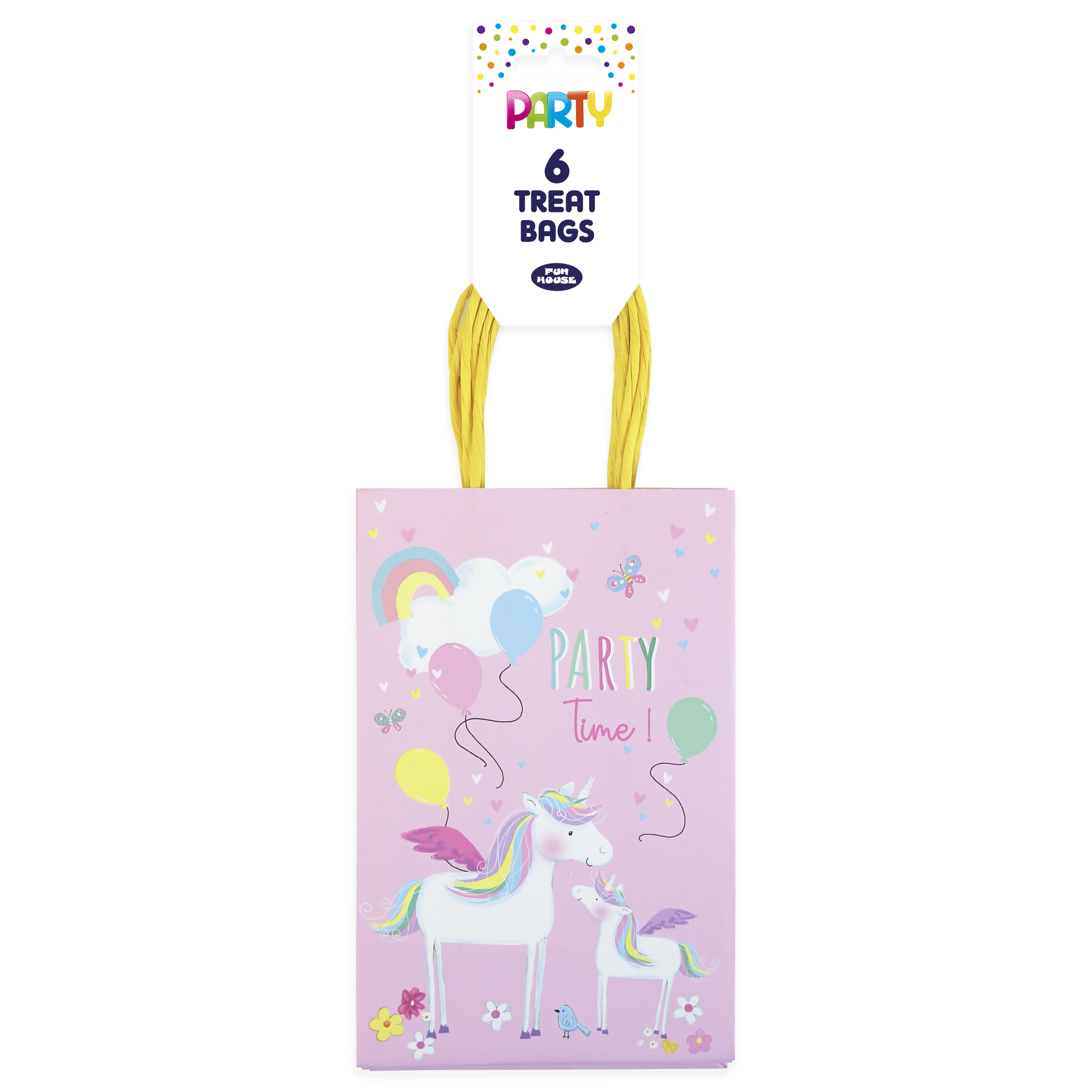 Eurowrap 6 Pack Party Bags Unicorn