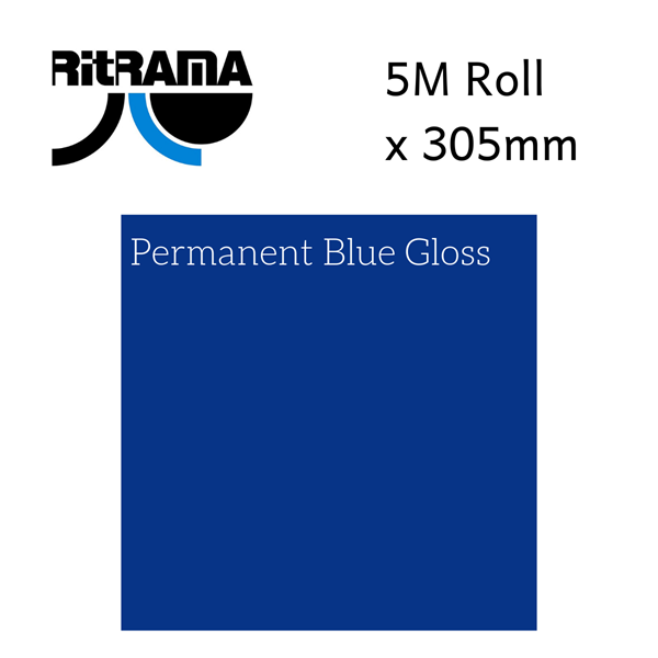 Ritrama Vinyl Gloss Permanent Blue 305mm x 5m