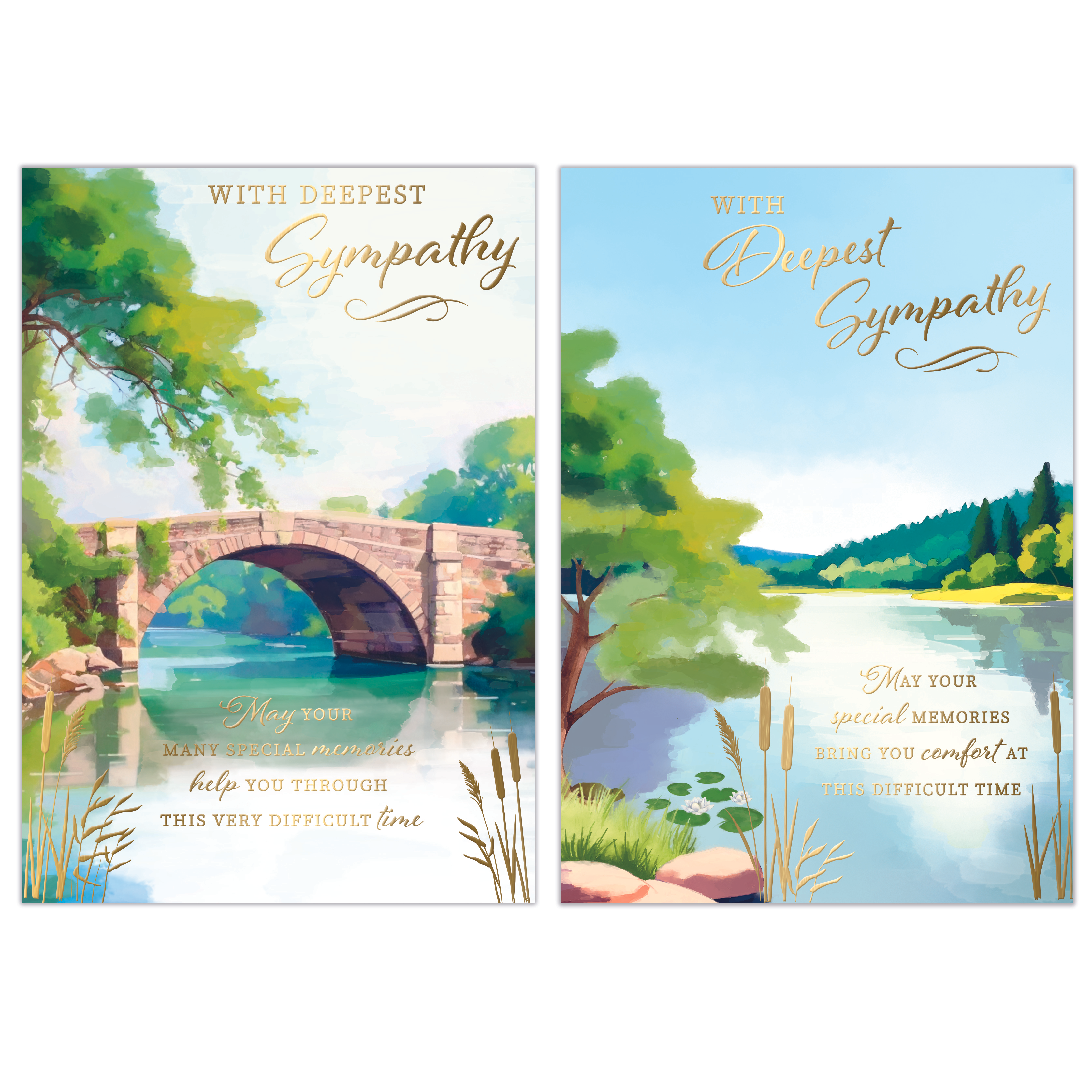 Poppyhill 12 Pack Cards C50 Sympathy Open