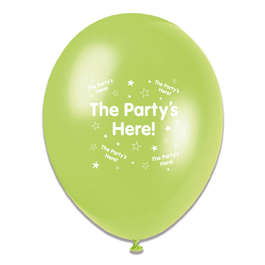 Tiger Feet The Party's Here 10" Latex 6x8pk