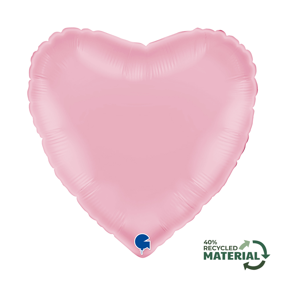 Grabo Foil Balloon Heart Pastel Pink 18"