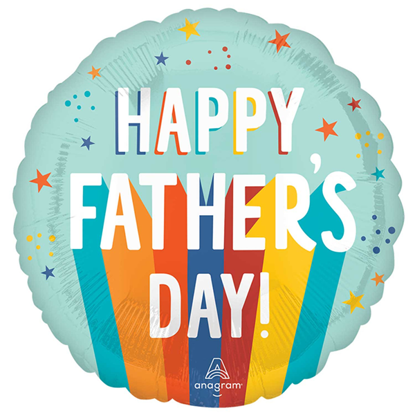 Anagram Father's Day Stripes 18" Foil Balloon