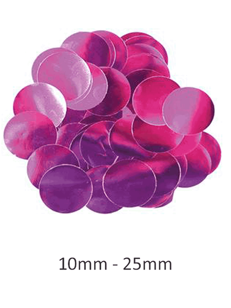 Oaktree Metallic Fuchsia Foil Confetti 10mm x 14g