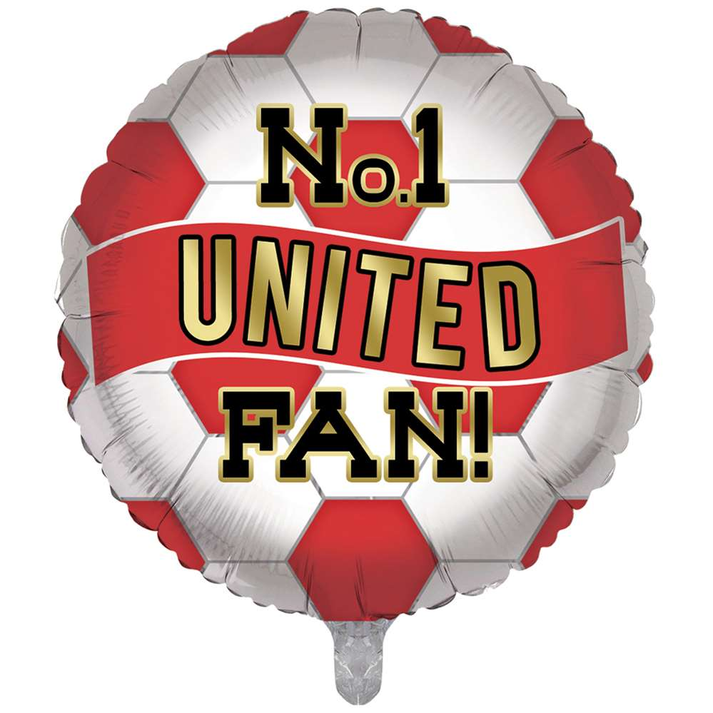 Football No.1 United Fan 18" Foil Balloon