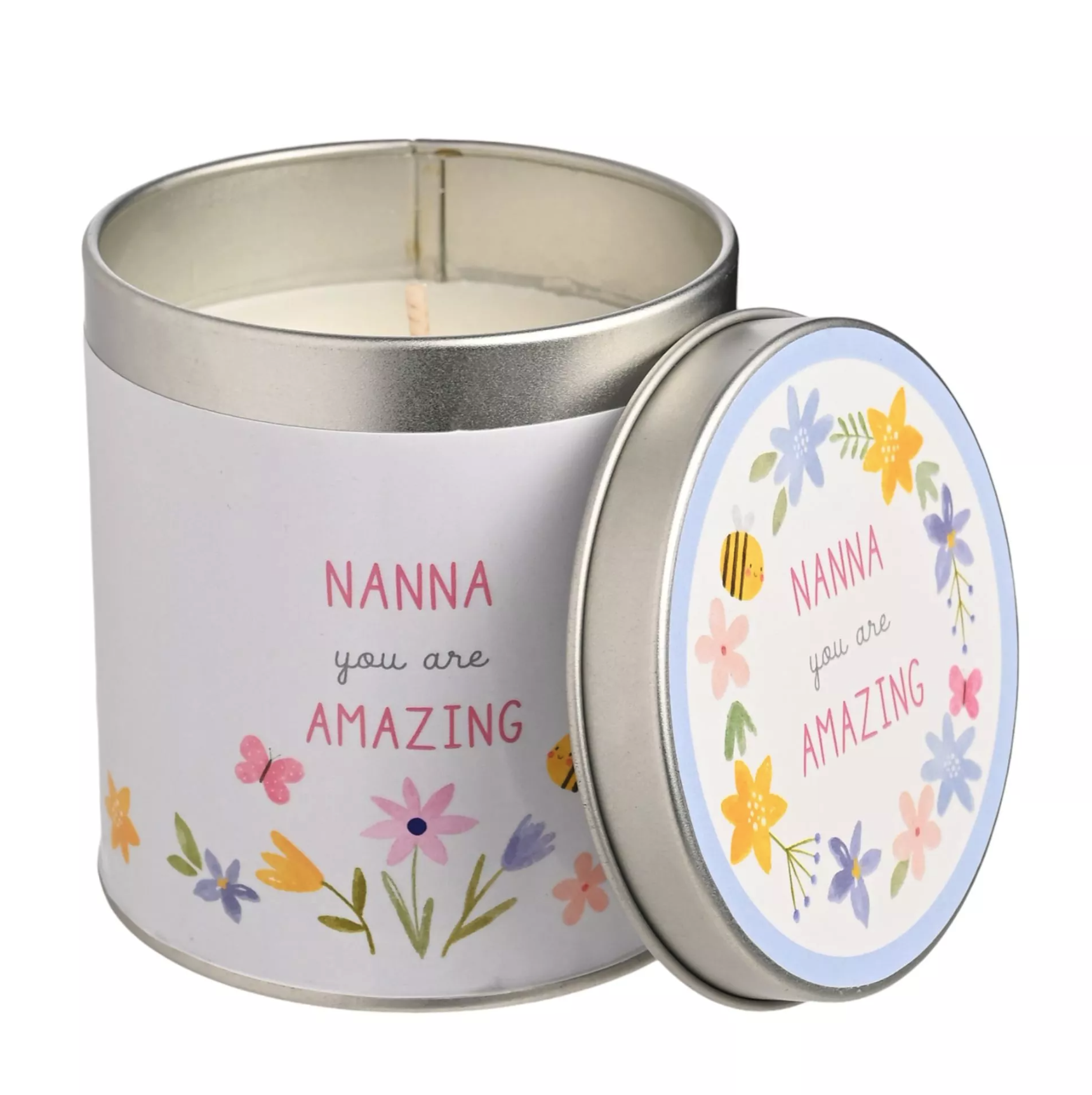 Love Life Nanna Tin Candle 8x7.5cm