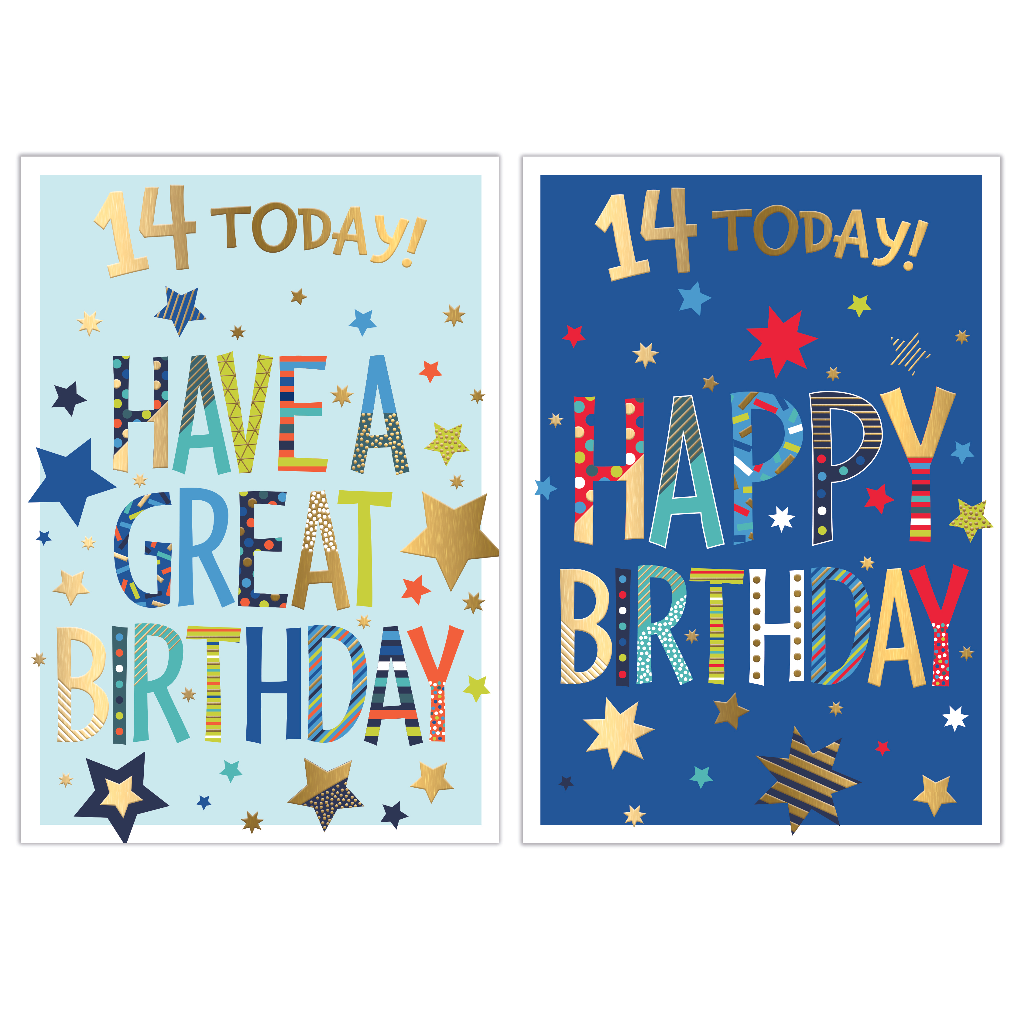 Poppyhill 12 Pack Cards C50 Birthday Age 14