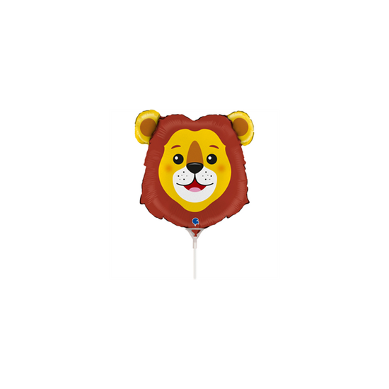 Lion Animal Head 14" Mini Shape Foil Balloon