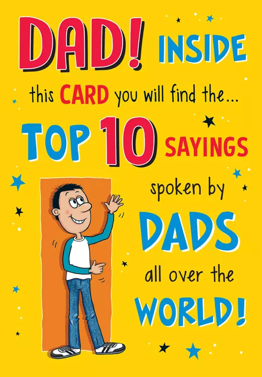 Set of six Regal Father's Day Dad greeting cards featuring heartfelt designs and messages for celebrating dads.