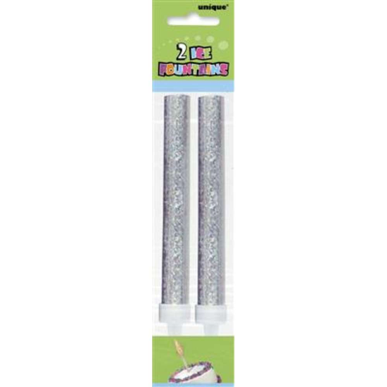 Unique 2 Pack Ice Fountain Prismatic Silver