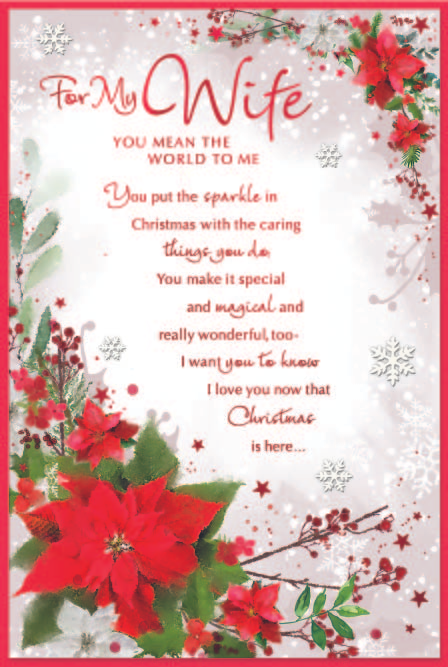 Simon Elvin 6 Pack Cards C75 Christmas Wife