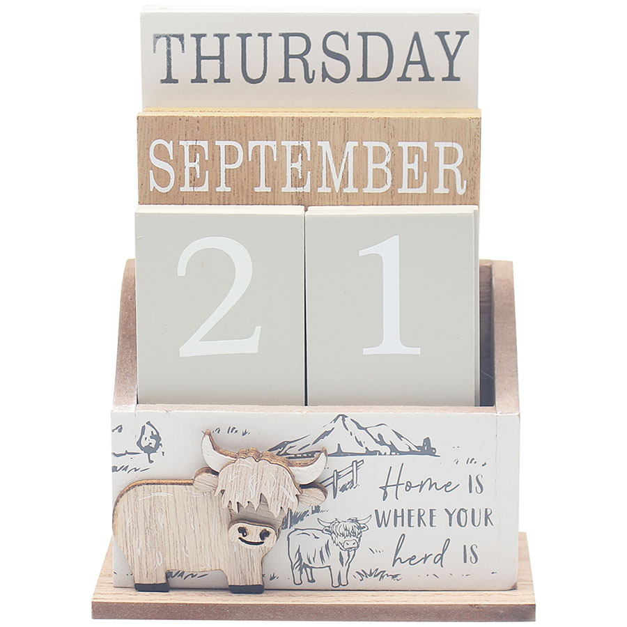 Calendar Highland Cow