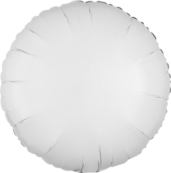 Anagram Foil Balloon Opaque White Round 18"