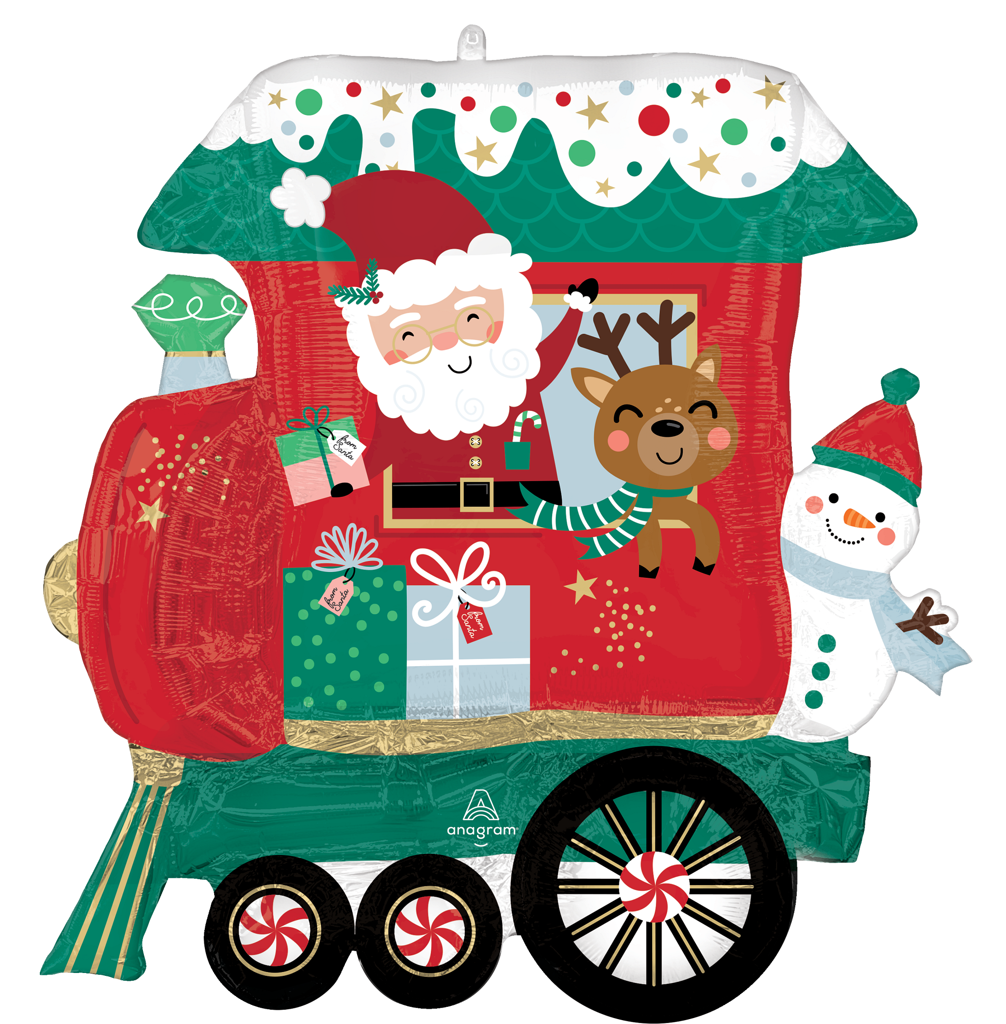 Anagram North Pole Train 28" Foil Balloon