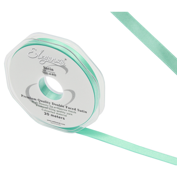 Eleganza Satin Ribbon Mint Green 10mm x 20m