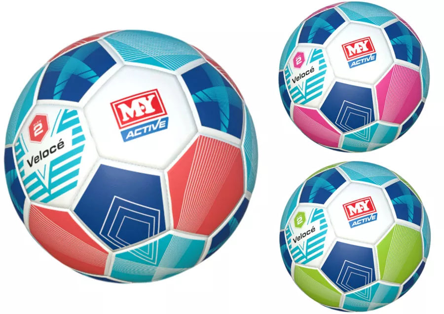 Kandy Toys M.Y Premier Football Size 2 toy in various colors, suitable for children, with a colorful, textured surface.