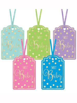Amscan 25 Pack Gift Tags Baby Shower