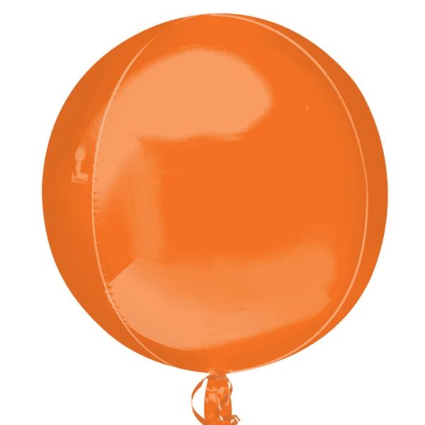 Amscan 3 Pack Foil Balloon Orbz Orange 15"
