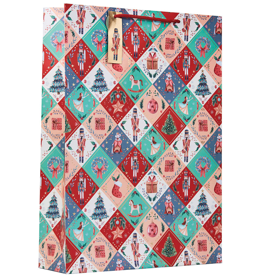 Partisan 6 Pack Gift Bag Nutcracker Extra Large