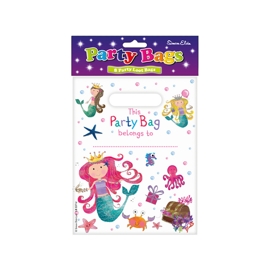 Mermaid Party Bags 8pk