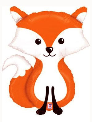 Woodland Critters Fox 36" Supershape Foil Balloon