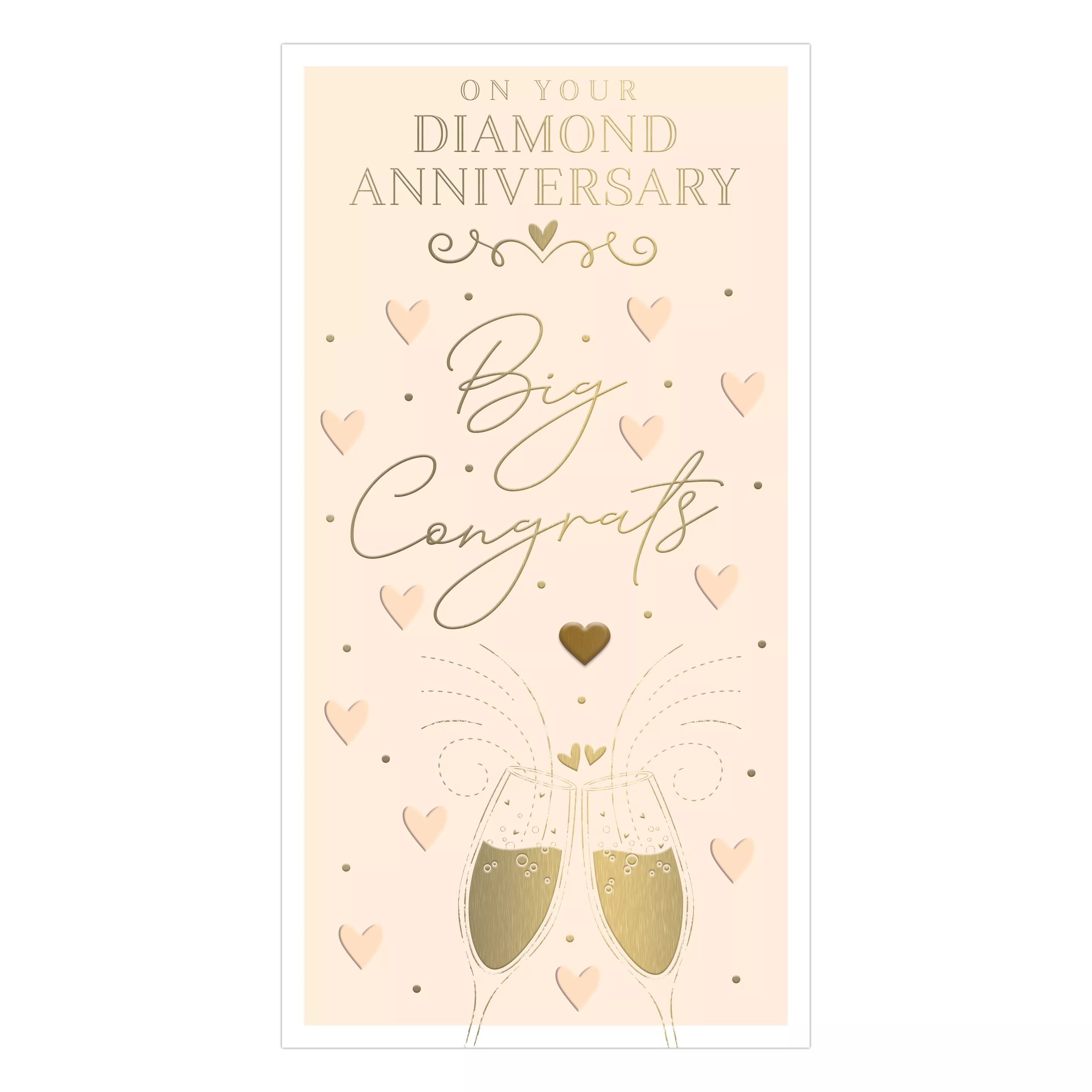 Six Prelude C55 Your Diamond Anniversary greeting cards featuring elegant designs for special celebrations.