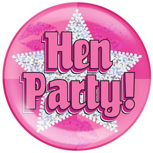 Oaktree Badge Hen Party Pink Jumbo 6
