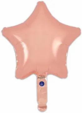 Oaktree 5 Pack Foil Balloon Rose Gold Star 9