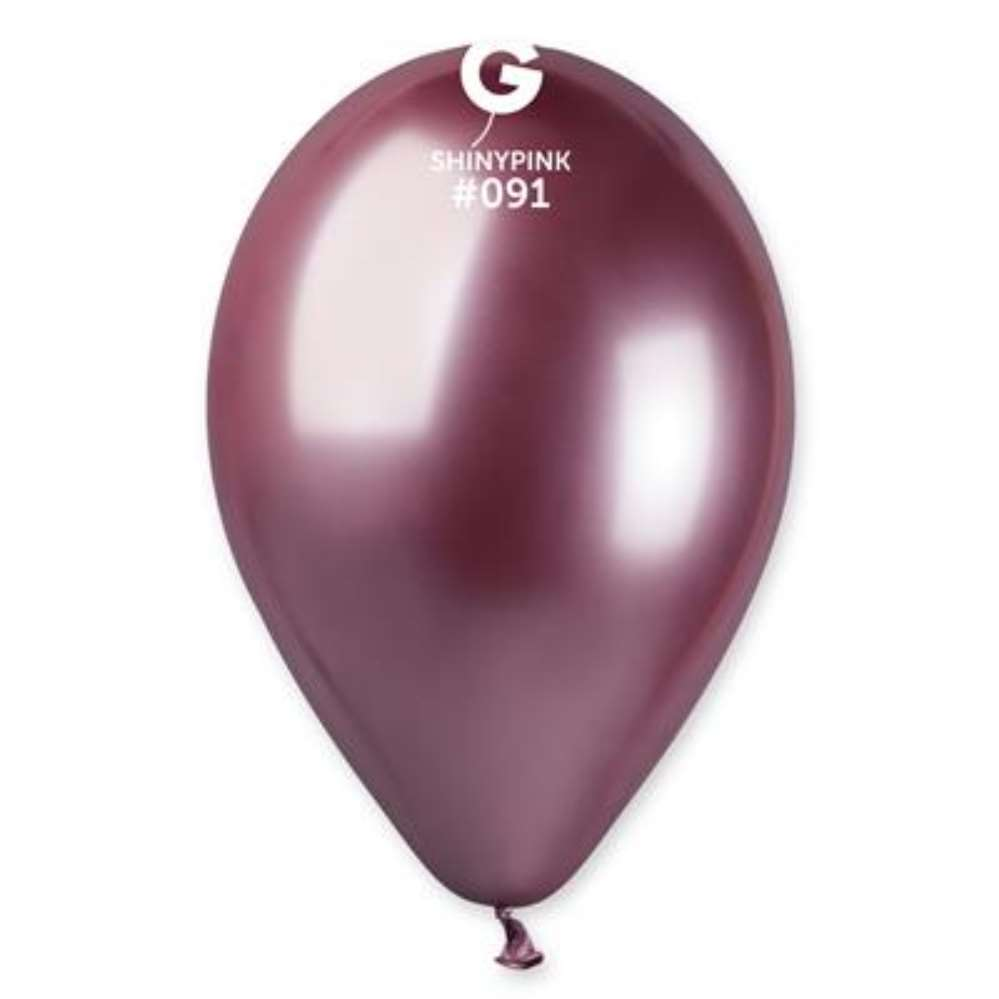 Gemar 50 Latex Balloons 13" Shiny Pink