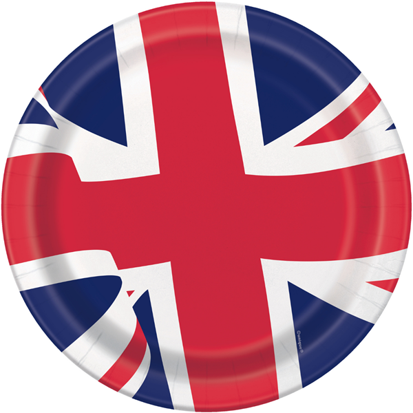 Unique 8 Pack Plates Union Jack 9