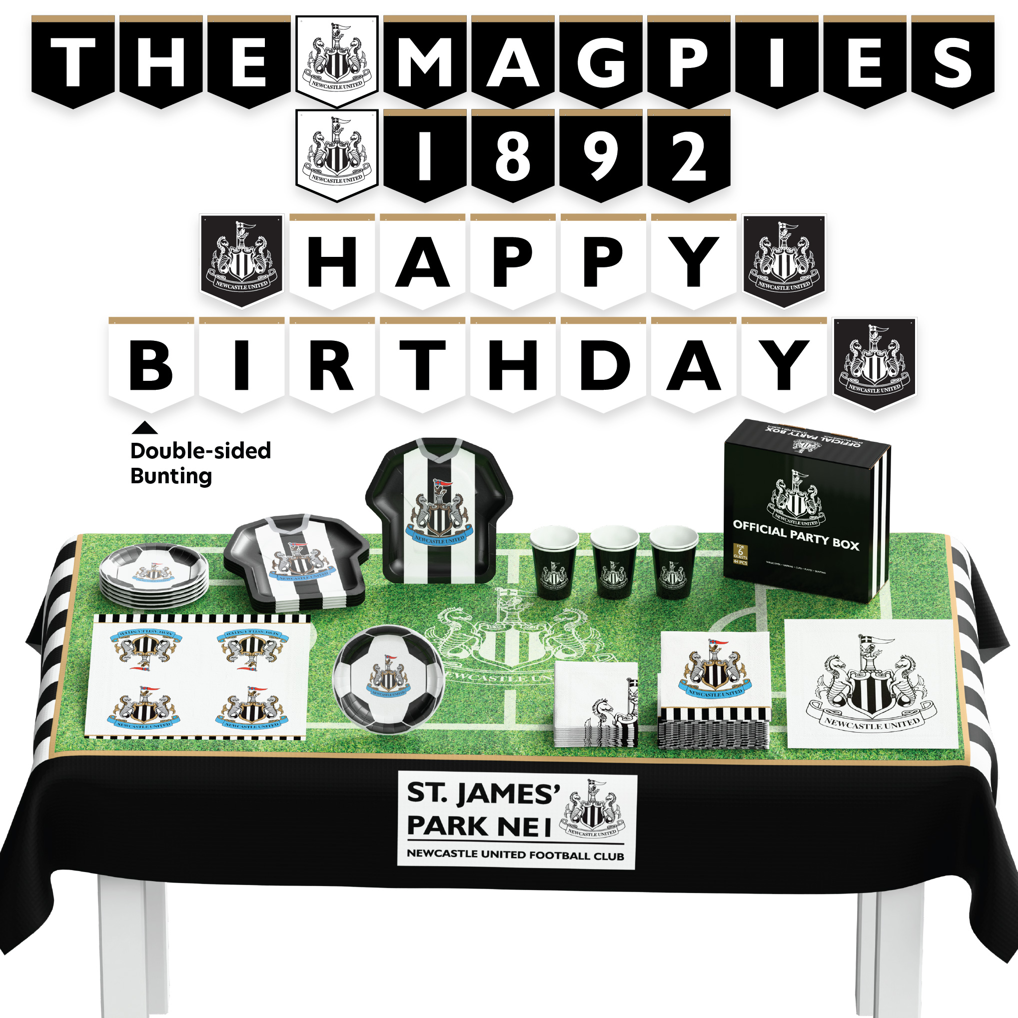Official Party Kit Newcastle United 44pcs