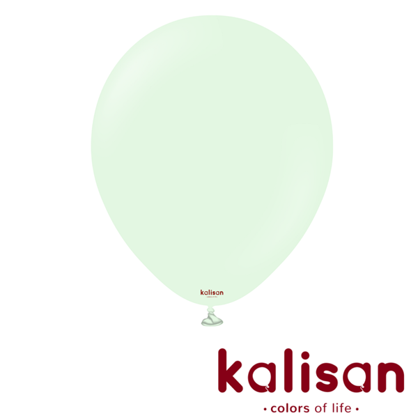Kalisan Macaron Pale Green 18" Latex Balloons 25pk