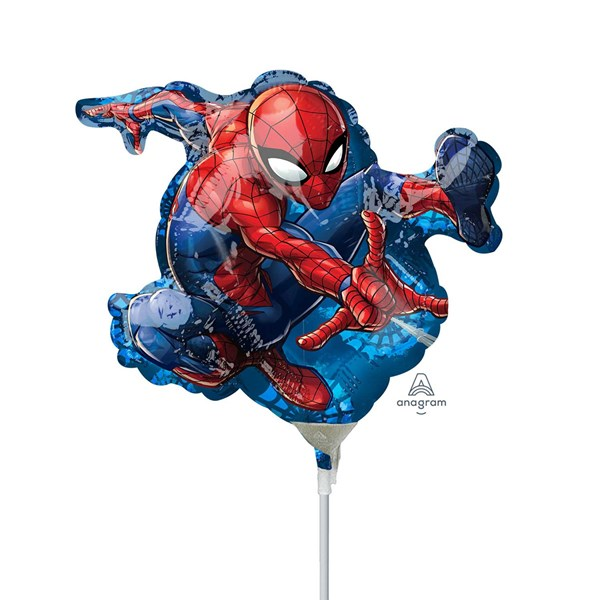 Anagram Foil Balloon Spider-Man (Air Fill) 10"