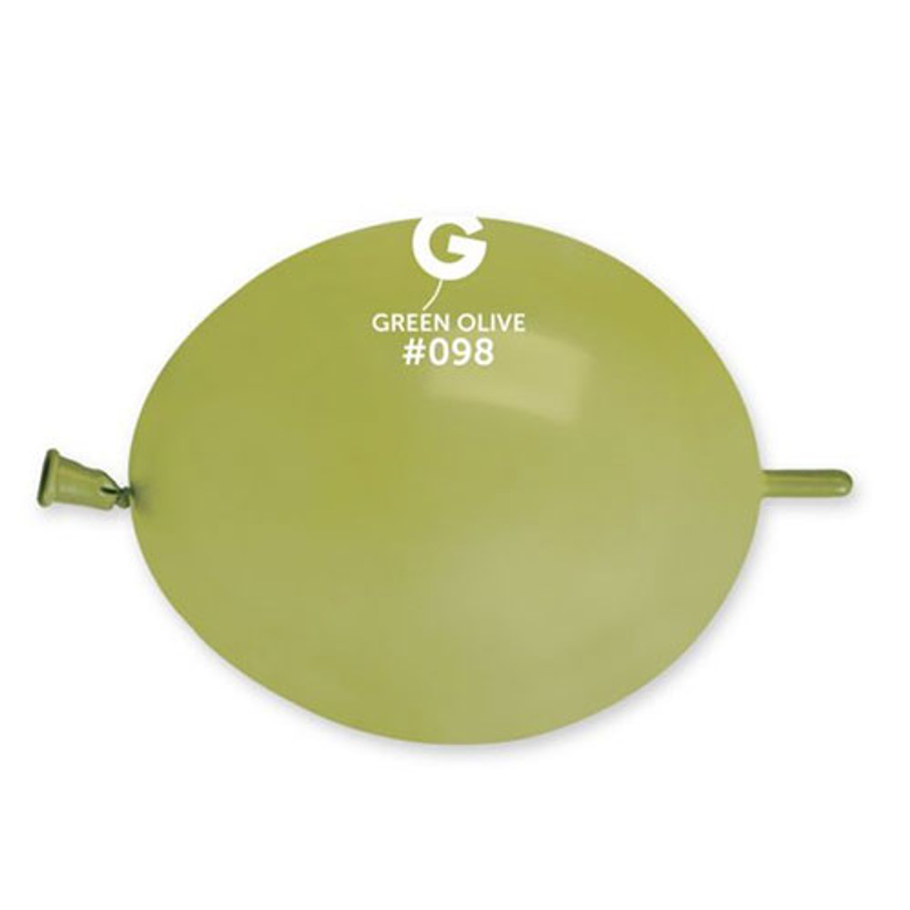 Gemar 100 Pack Latex Balloons Glink Olive Green 6