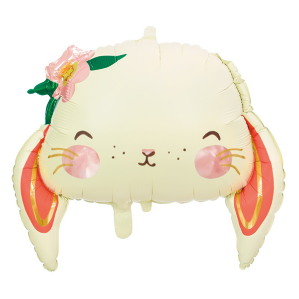 Cute Bunny Rabbit Head 26" Foil Balloon
