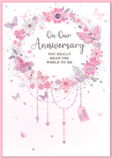 Isabel's Garden 6 Pack Cards C50 Our Anniversary