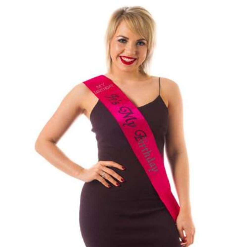 Alandra Sash It's My Birthday Hot Pink