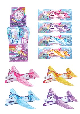Henbrandt Unicorn Glider 18cm 48pk