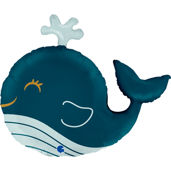 Grabo Blue Whale 26" Large Foil Balloon