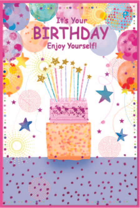 Simon Elvin 6 Pack Cards C75 Birthday