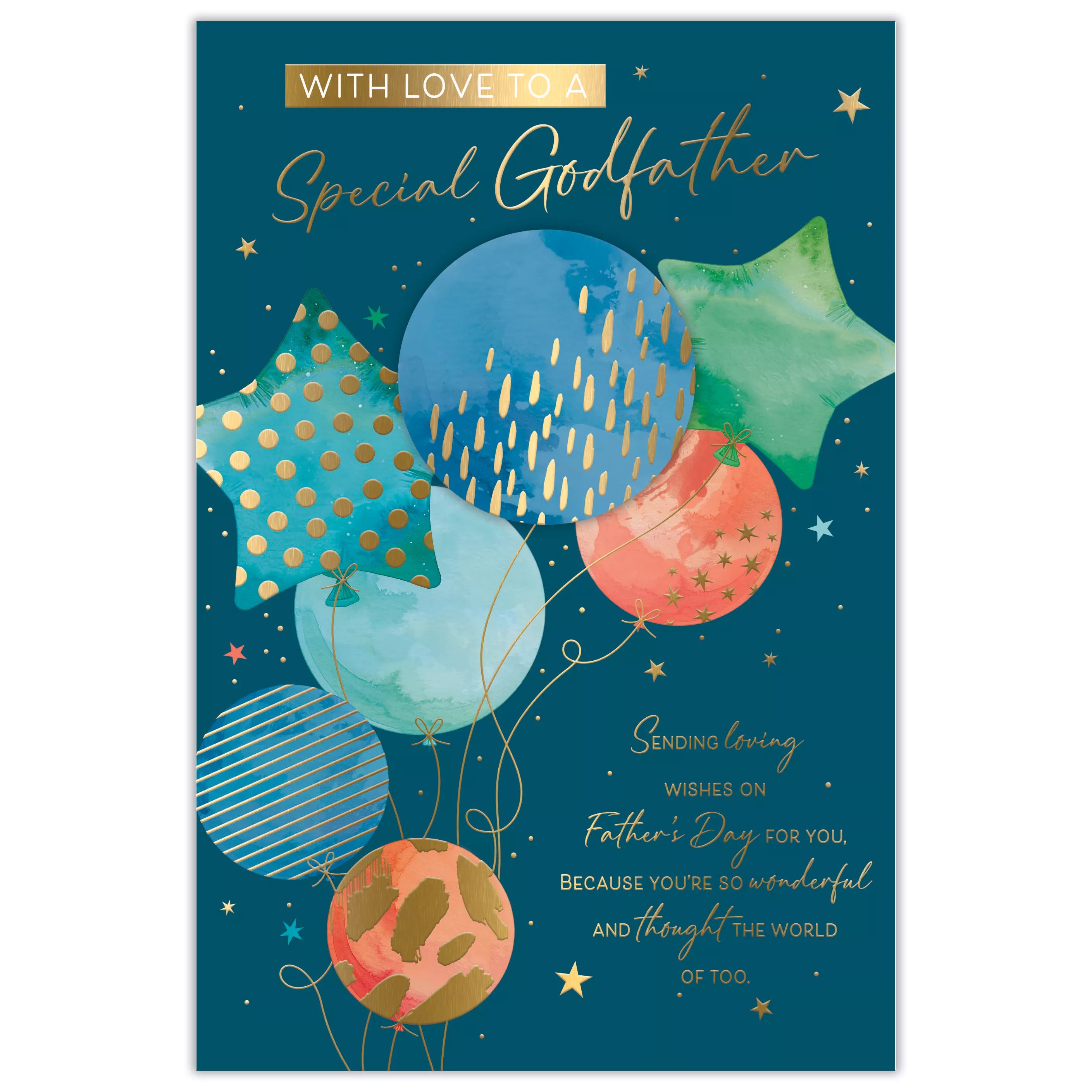 Prelude 6-pack C75 Father's Day Godfather greeting cards featuring festive designs and heartfelt messages.