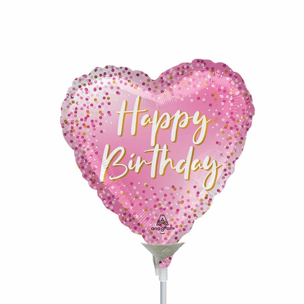 Anagram Birthday Sparkle 9" Foil Balloon