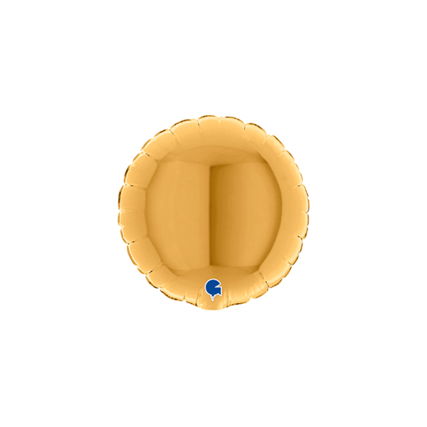 Grabo Foil Balloon Gold Round 4"