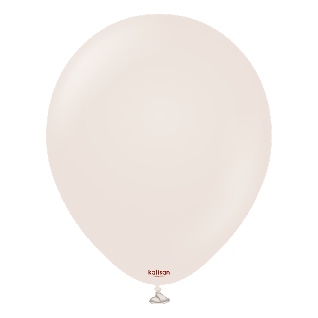 Kalisan Retro White Sand 18" Latex Balloons 25pk