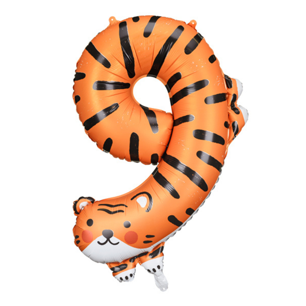 PartyDeco Foil Balloon 29" Number 9 (Air Fill)