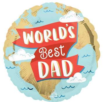 Anagram Foil Balloon World's Best Dad 18