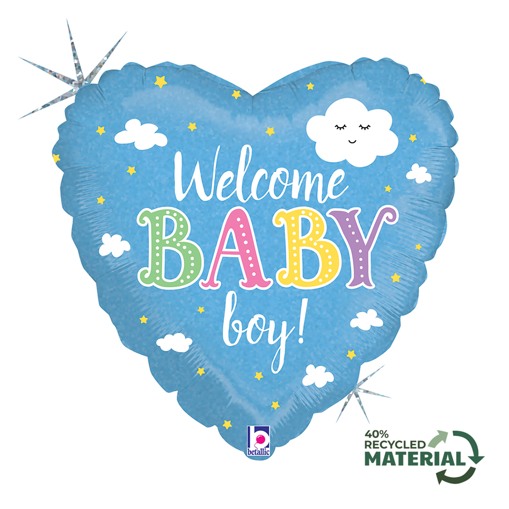 Grabo Foil Balloon Welcome Baby Boy 18"