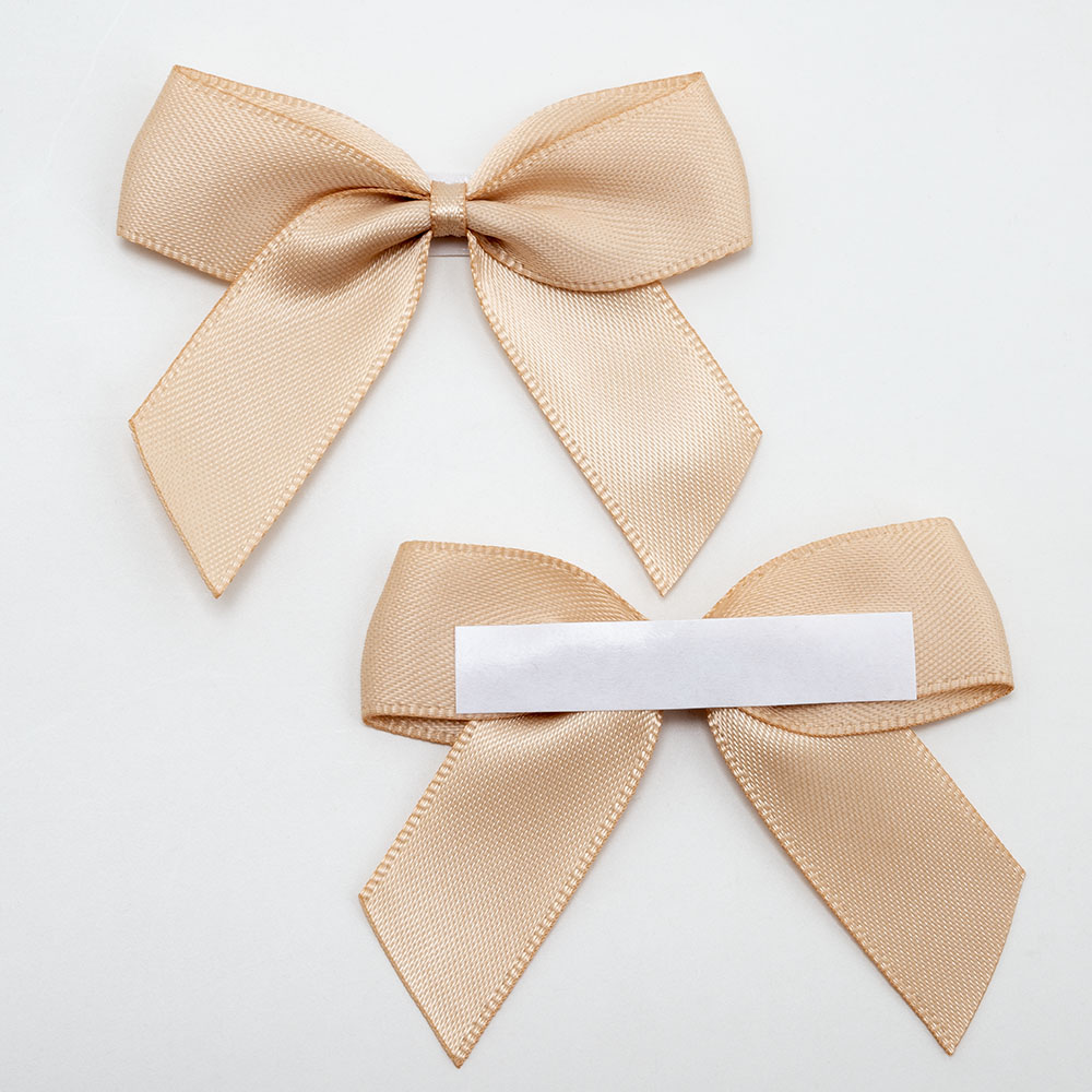 Italian Options 12 Pack Ribbon Bows Champagne 5cm
